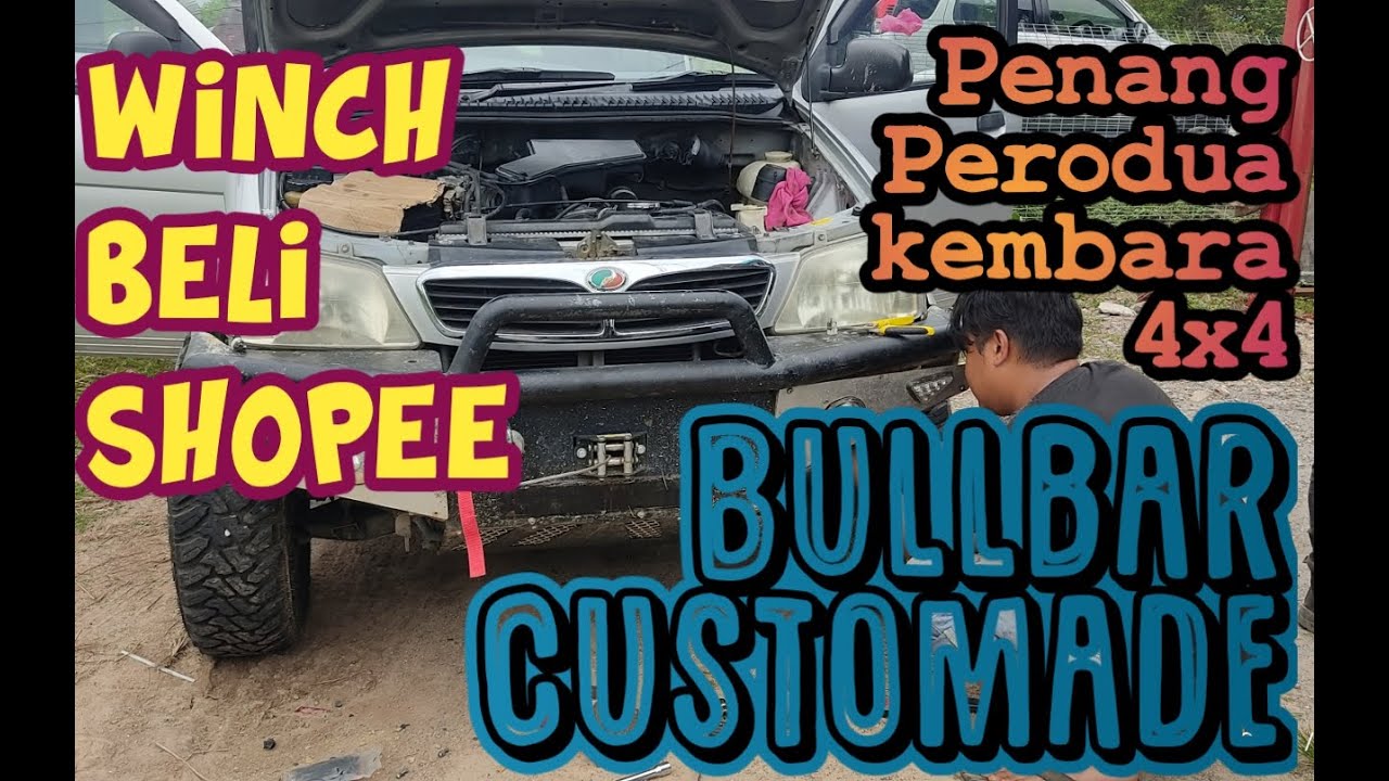 Kembara Bullbar & winch setup YouTube