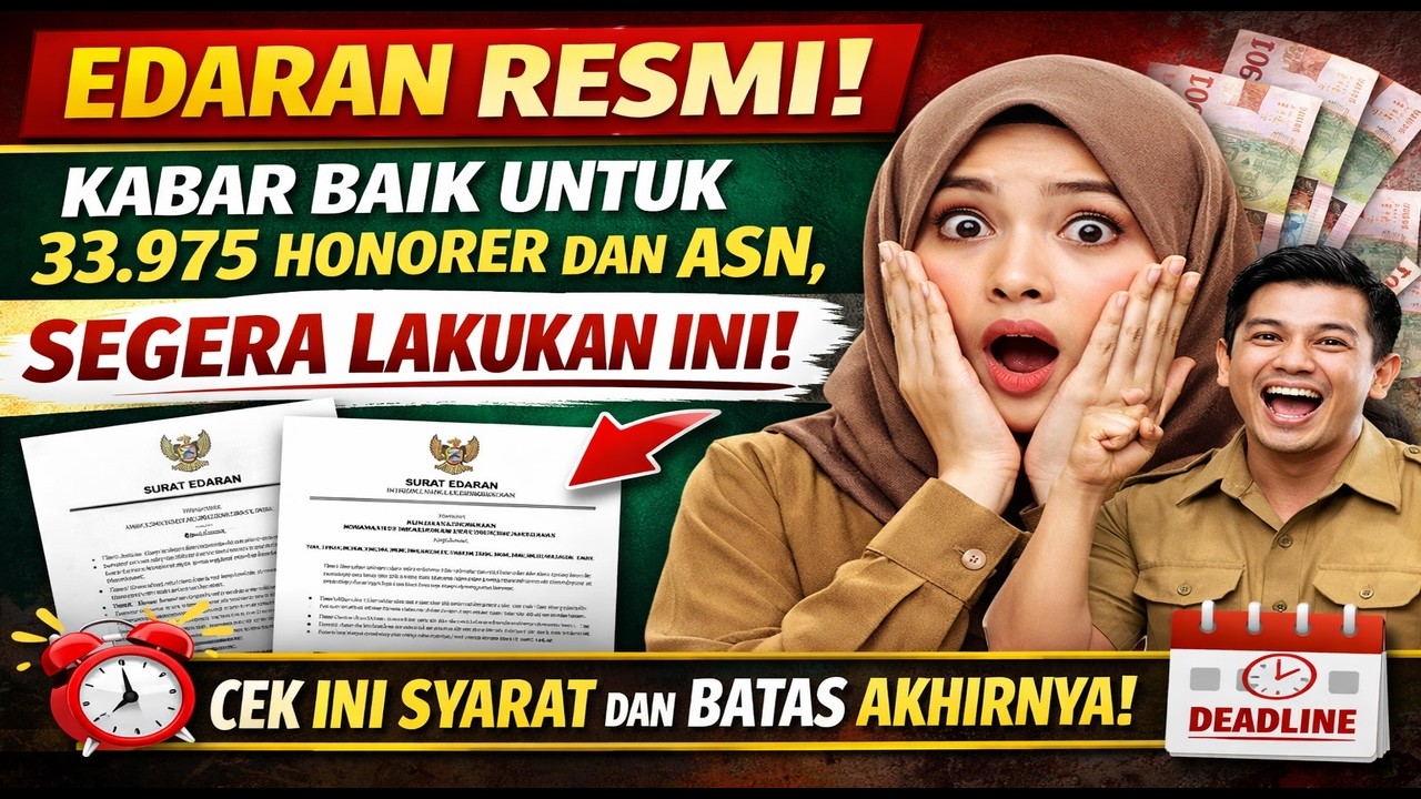 Kabar Baik untuk 33.975 Honorer dan ASN! Ini Syarat Lengkap & Batas Akhir Konfirmasi Resminya!