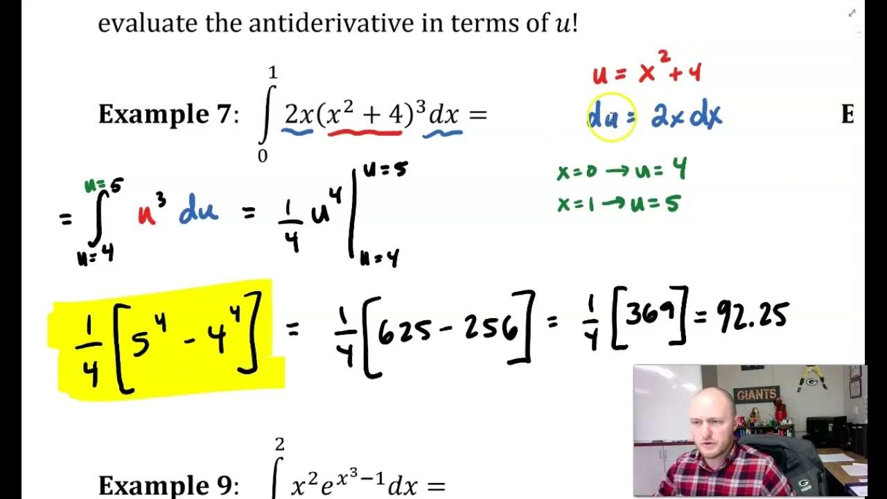 AP Calculus AB | 6-10B u-substituition of Definite Integrals - YouTube