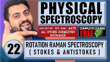 Molecular spectroscopy | Lec-22 | Stokes and Anti-stokes line | CSIR-NET/JRF | GATE |