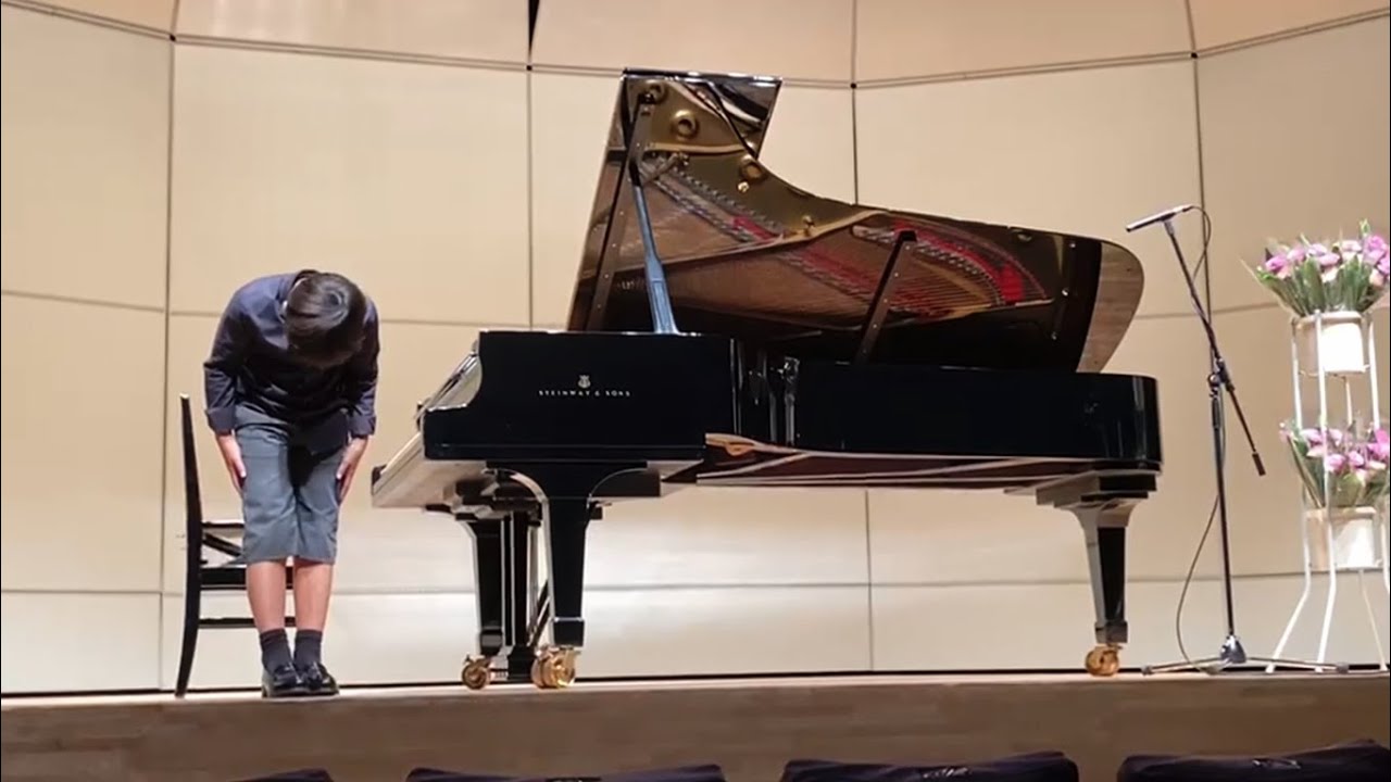 Kanata's Piano Lesson25 / 第39回”くわの実”ピアノ・コンサート4 of 6 / 9歳ピアノ練習 夕顔の花が咲いた