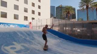 Local Surfers Take Over Planet Hollywood Las Vegas FlowRider Surf Machine!