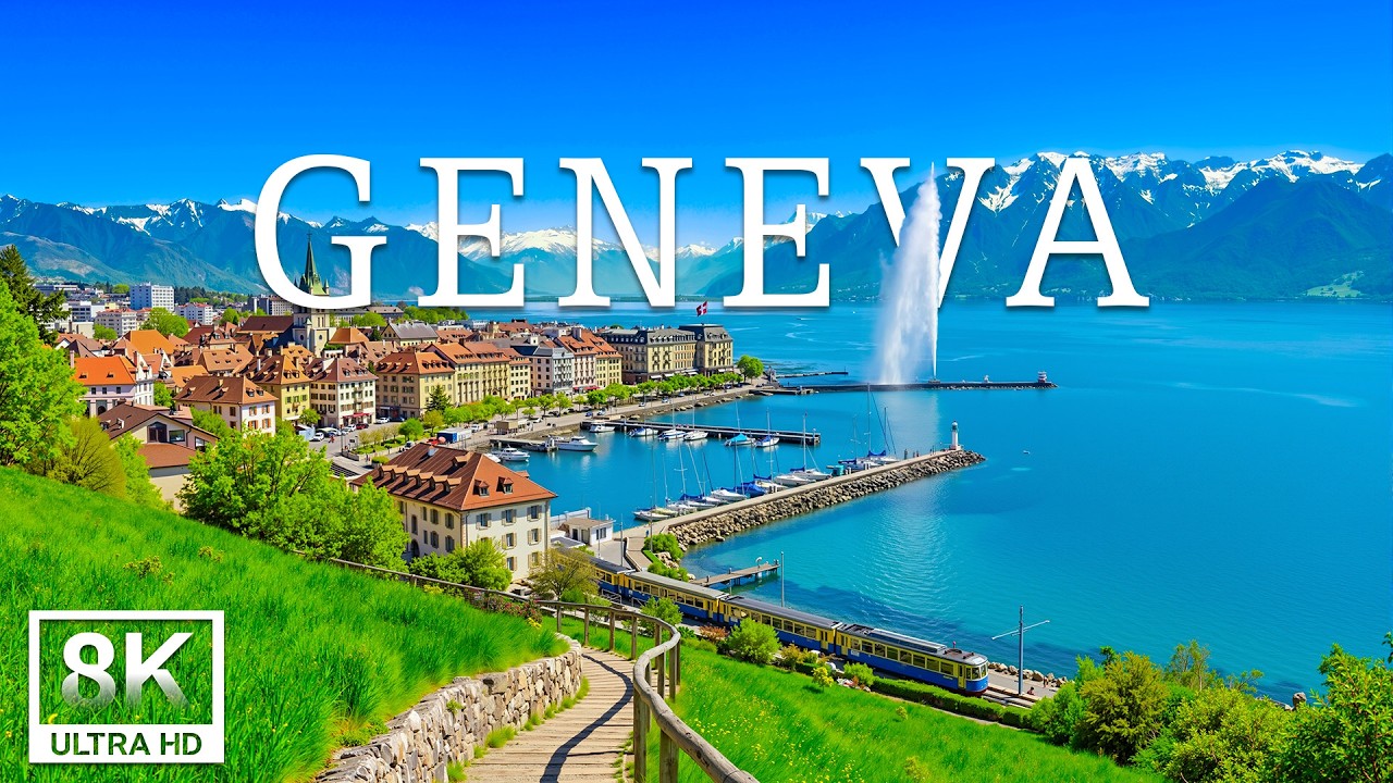 Geneva, Switzerland 8K | Swiss Elegance – Serene Lakes, Majestic Alps & Timeless Charm