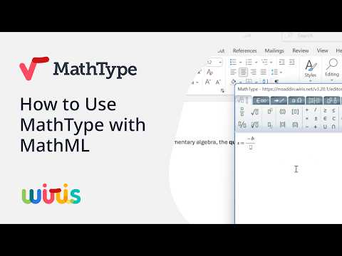 How to Use MathType with MathML