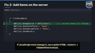 Invalid postback or callback argument – Fix in Hindi | ASP.NET GridView / DropDownList Error