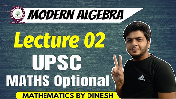 UPSC maths optional lectures (in Hindi) | set theory for modern algebra