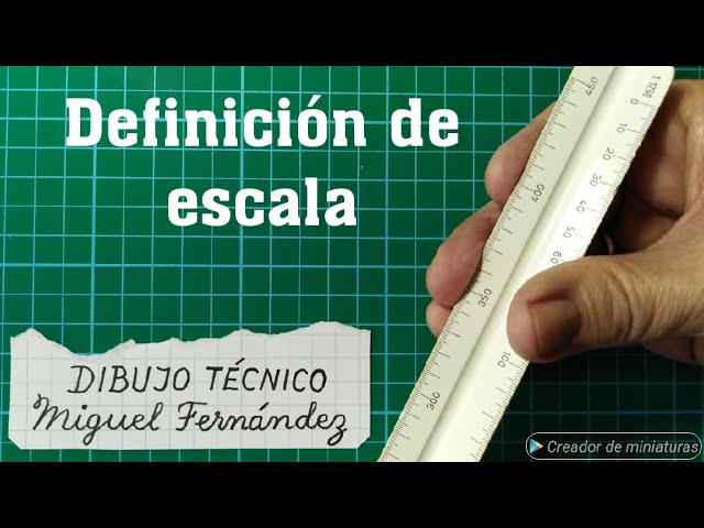 DEFINICIÓN y CONCEPTO de ESCALA en Dibujo Técnico 1:200 