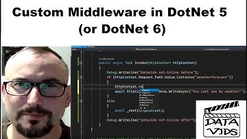 Custom MiddleWare in DotNet 5