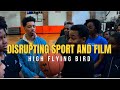 High flying bird disrupting sport and film