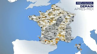 prévision météo France pour Demain le Mercredi 12 Mars 2025