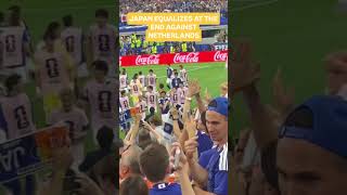 Japan equaliser at the end vs Netherlands #worldcup #football