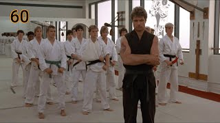 Karate Kid (1984): 60 flexiones sobre los nudillos!!!