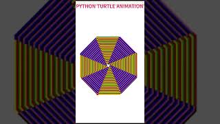 PYTHON TURTLE ANIMATION| #shorts #viral #viralvideo #viralshorts #python #animation #trending