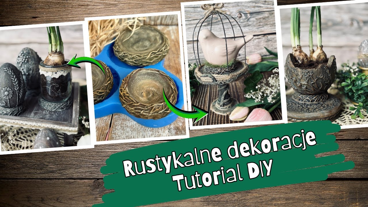 3 wielkanocne dekoracje DIY - tutorial krok po kroku
