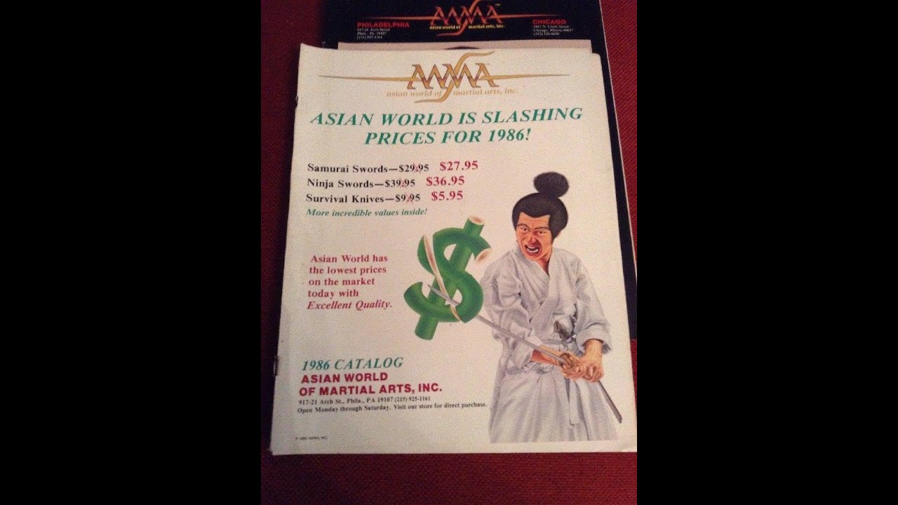 AWMA Catalog - 1980s Ninja Boom - How much did stuff cost? - YouTube