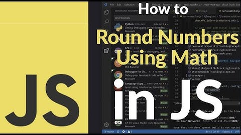 How to Round Numbers Using Math in JavaScript | Math.round(), Math.floor(), Math.ceil() Explained