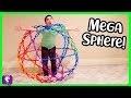 GIANT SPHERE FORTS! Mega HOBERMAN Toy Surprises + Challenge Games by HobbyKidsTV