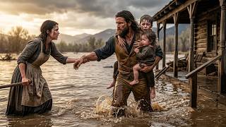 A Mountain Man Found the Widow Knee-Deep in Floodwater and Carried Her Children Out First