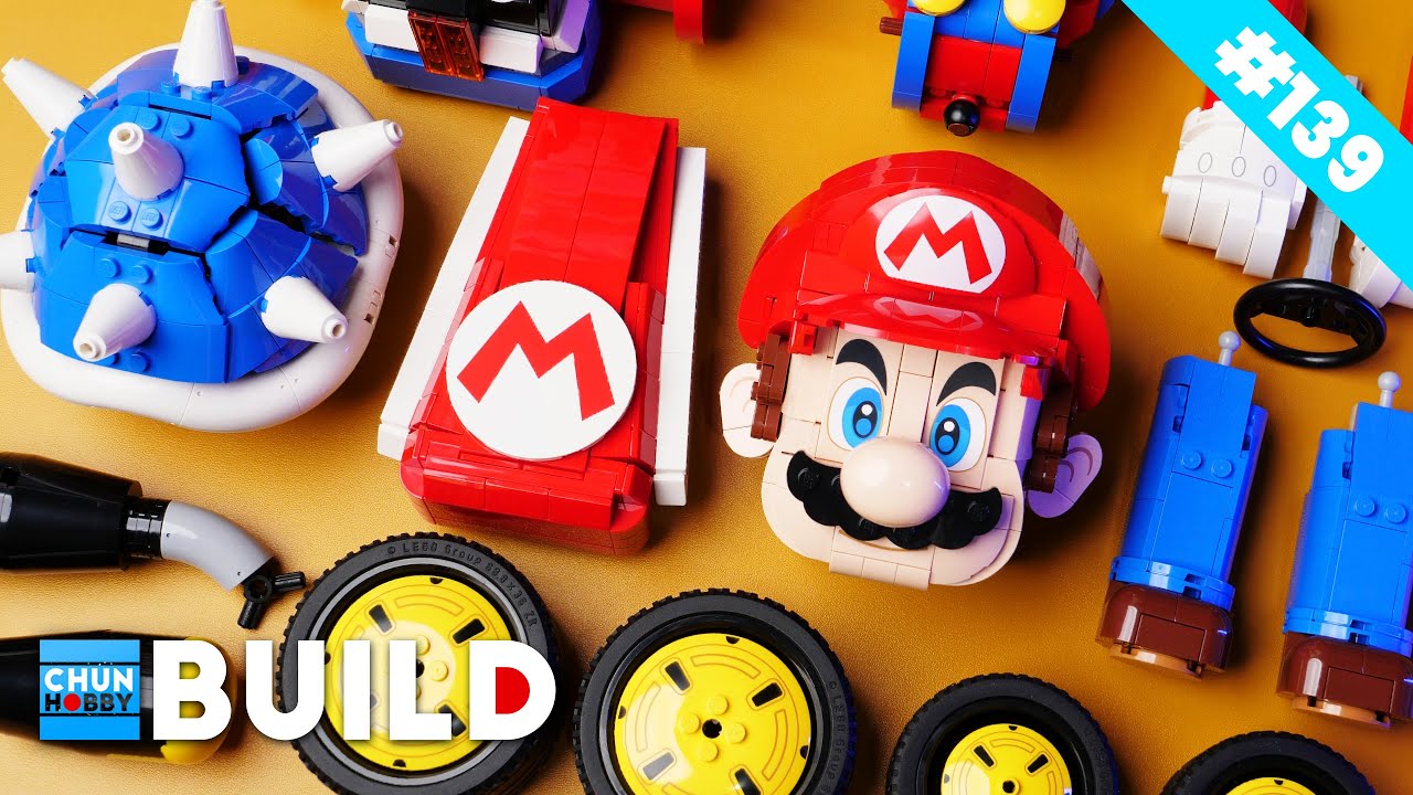 ハチの青春(自作) LEGO Speed Build! 72037 Mario Kart - Mario & Standard Kart and