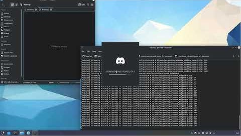 Footage of a arch linux user installing discord