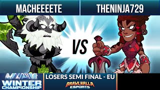 Macheeeete vs TheNinja729 - Losers Semi Final - Winter Championship 1v1 EU