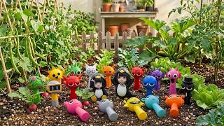 Sprunki and Gugu Gaga are hiding in the vegetable garden – can you find them all?