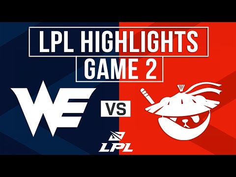 WE vs AL Highlights Game 2 | LPL 2025 Split 3 | Team WE vs Anyone's Legend