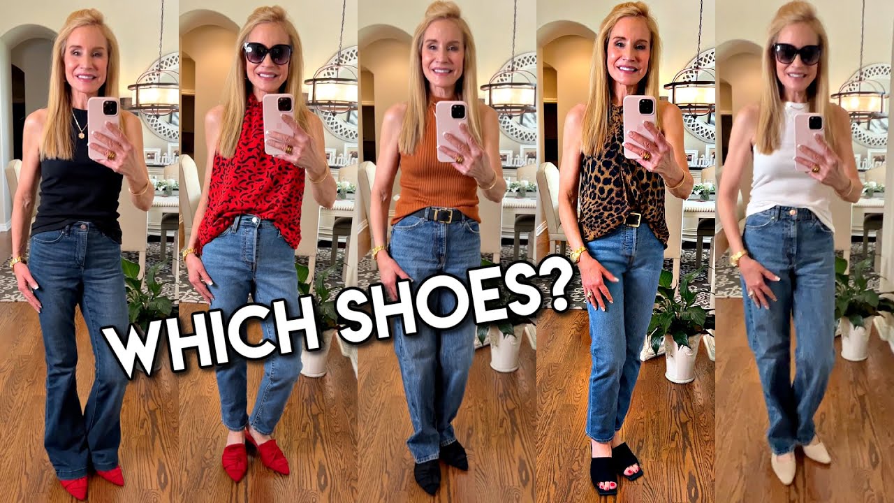 LEARN WHAT SHOES TO WEAR WITH WIDE LEG & OTHER CHALLENGING JEANS