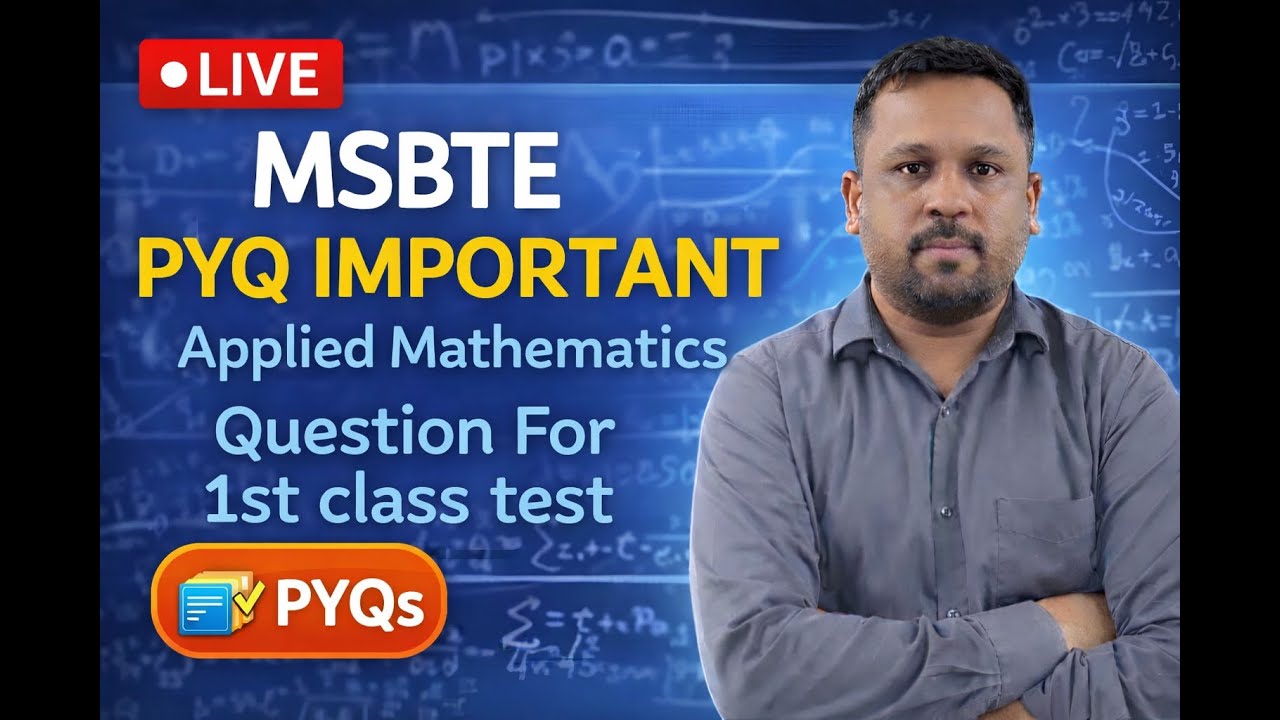 APPLIED MATHEMATICS PYQ IMPORTANT QUESTIONS !!