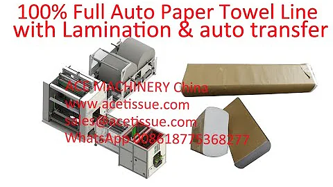 100% Fully automatic Paper Towel Interfolding Line with Auto Transfer to Paper Towel Packing Machine