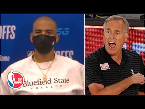 Chris Paul talks OKC’s Game 3 win, D’Antoni getting upset over McLemore play | 2020 NBA Playoffs