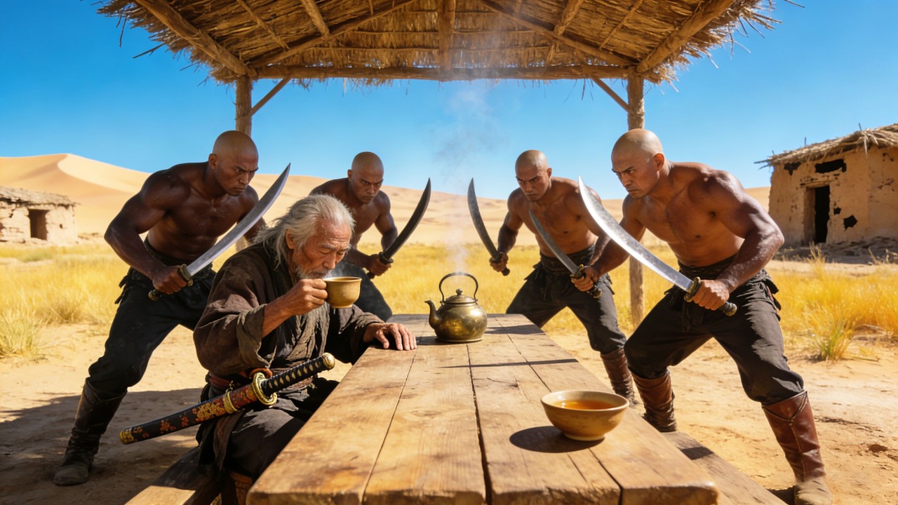 茶館喝茶的老头竟是隱世少林功夫高手！⚔️男人四十打功夫