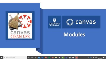 Canvas Course Clean-Up: Modules