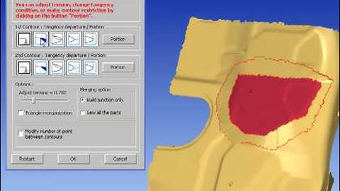 3DReshaper - CAD-CAM - joint 2 contours