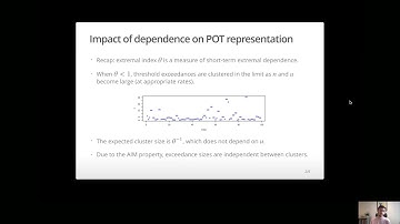 Extreme Value Theory: 4.2 POT and point process models for extremes of stationary processes