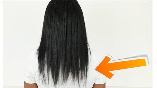 Cutting Really BAD Split Ends || Silk Press On Natural Hair Wealth