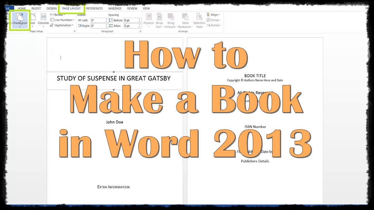 How to Make a Book in Word 23