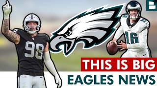 🚨NEW Maxx Crosby Trade UPDATE! Major Eagles Trade Rumors + Tanner McKee to Jets?