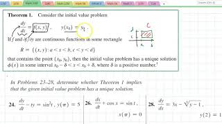 Math 2240 Section 1.2(2) Solutions and Initial Value Problems