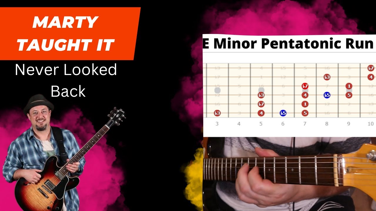 The Marty Schwartz E Minor Pentatonic Run Guitar Lesson YouTube