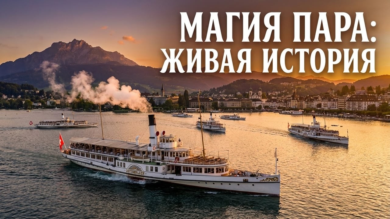 Я нашел настоящую МАШИНУ ВРЕМЕНИ в Швейцарии! Магия пара: Легендарные КОЛЕСНЫЕ ПАРОХОДЫ Люцерна