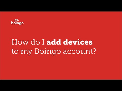 How do I add devices to my Boingo account?