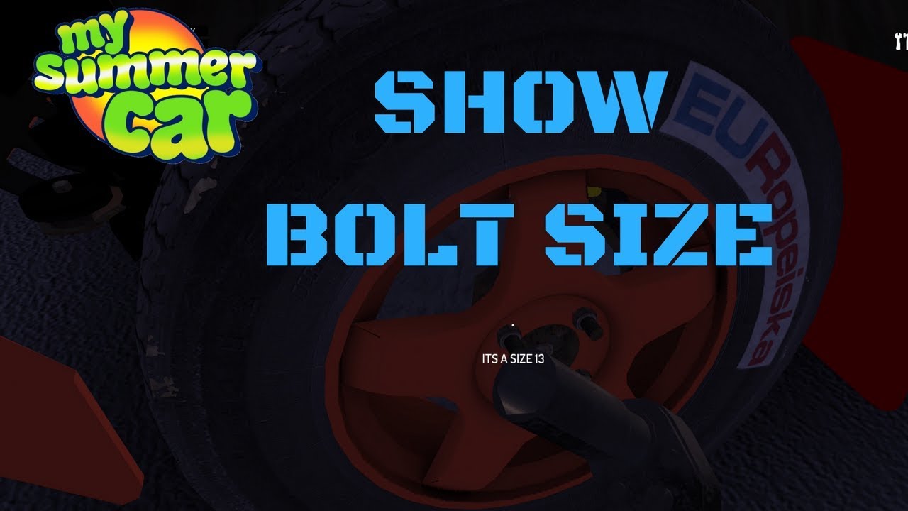 Show bolt size my summer car go green photos for sale