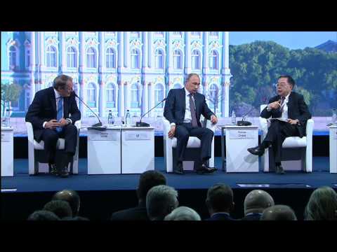 Ответы на вопросы участников Петербургского международного экономического форума