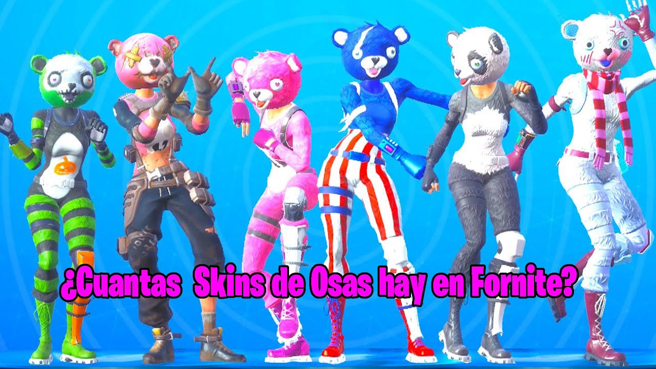 ¿Cuántas Skins de la Osa(Cuddle)hay en Fornite? YouTube