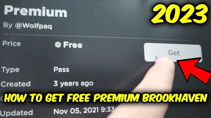 How To Get Free Premium Game Pass in Brookhaven 🏡RP IN 2023! 