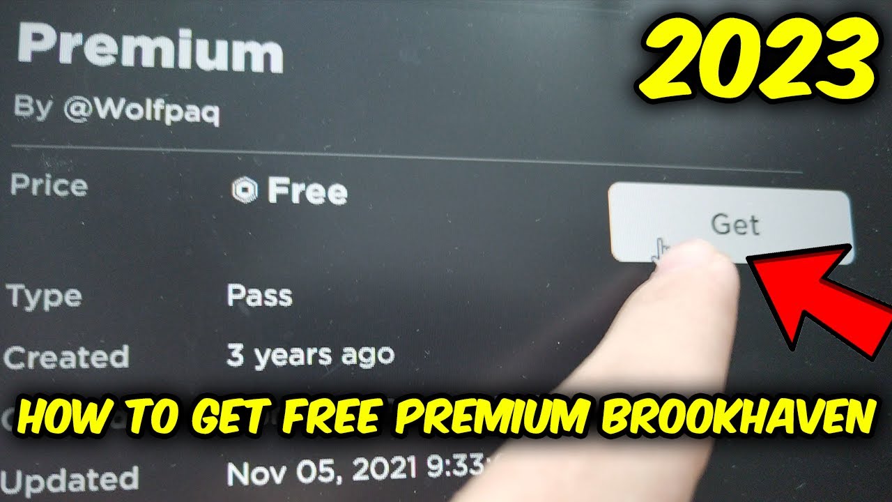 HOW TO GET FREE FREE PREMIUM IN BROOKHAVEN (ROBLOX) 