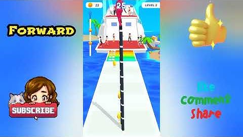 Forward vs Reverse Gaming in Dancing Race | New Update | All Levels Gameplay