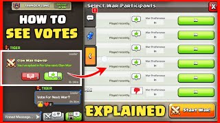 HOW TO USE CLAN WAR SIGN UP FEATURE IN CLASH OF CLANS | CLAN WAR SIGN-UP EXPLAINED