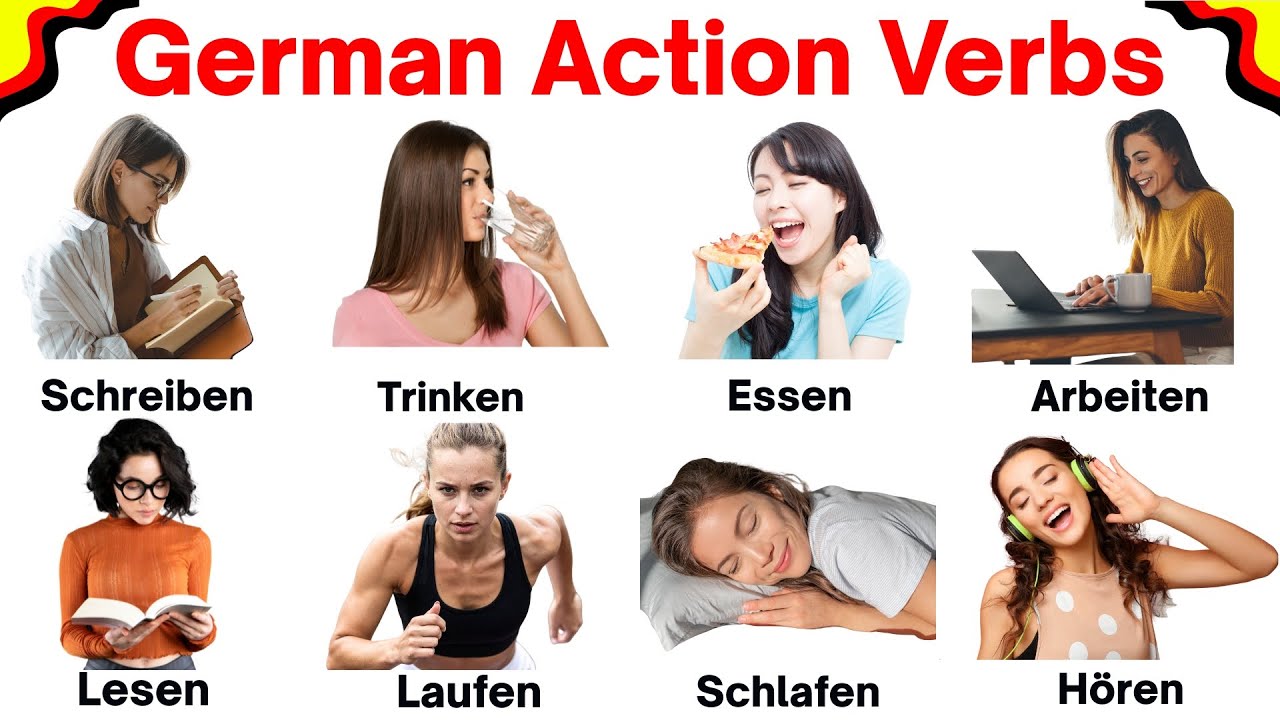 German Action Verbs | Common Action Verbs in German | Learn German | German Vocabulary